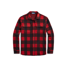 Load image into Gallery viewer, POLO Ralph Lauren - L/S Knit Flannel Sportshirt - Plaid in Red/Polo Black.