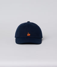 Load image into Gallery viewer, Merz B. Schwanen - Good Basics Swan Logo Cap in Night Blue.