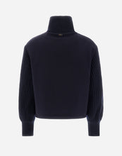Load image into Gallery viewer, Herno Women's Bomber Jacket in Cashmere in Dark blue.