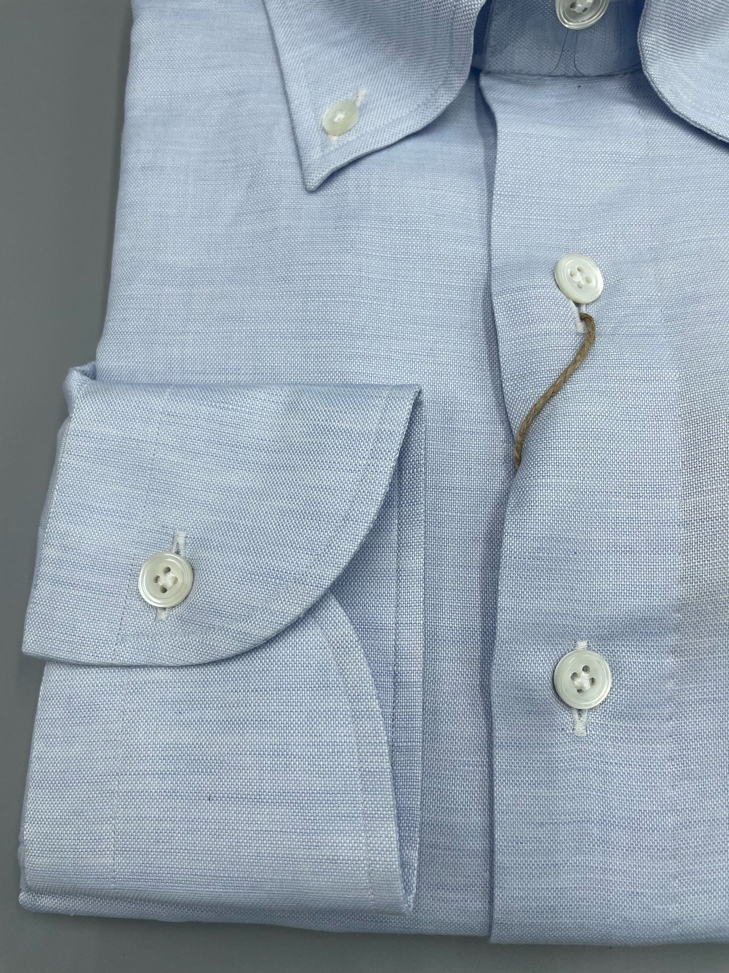 100 Hands - Lt. Blue Oxford Cotton Linen Shirt