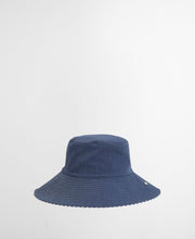 Load image into Gallery viewer, Barbour Fleur Reversible Bucket in Chambray/Stripe.