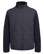 Load image into Gallery viewer, Barbour Hybrid Fleece Jacket in Navy.