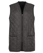 Load image into Gallery viewer, Barbour Polarquilt Waistcoat Zip-In Liner in Black.