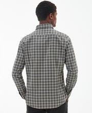 Load image into Gallery viewer, Model wearing Barbour Lomond Tailored Shirt in Forest Mist.