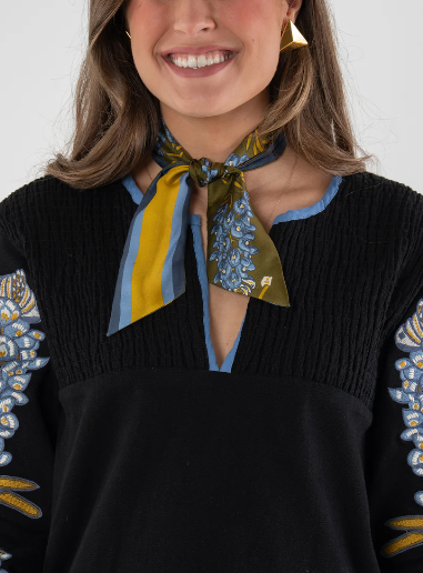 Emily McCarthy - Hand-Stitched Silk Scarfette