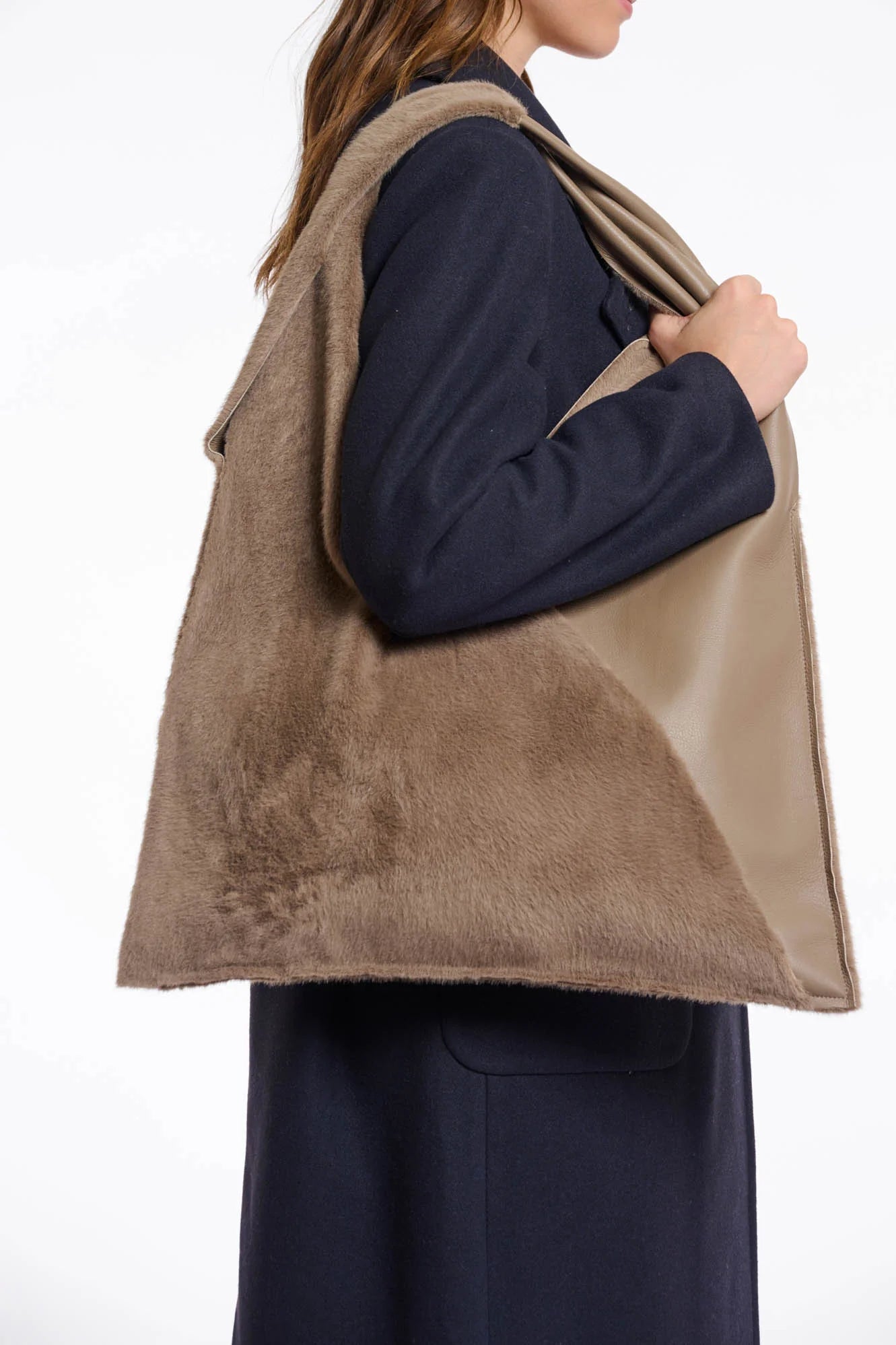 Rino & Pelle - Soraya Faux Fur Shoulder Bag