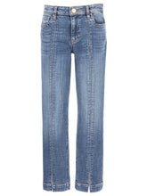 Load image into Gallery viewer, Kut From The Kloth - Stevie Straight Leg - Princess Seam at Frt w/ Slit in Evaluate w/ Dk Base Wash.