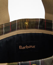 Load image into Gallery viewer, Barbour Transport Patchwork Tote Bag in Dusky Green.