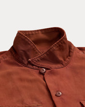 Load image into Gallery viewer, RRL - Long Sleeve Cotton Twill Holmes Camp Shirt in Brick.