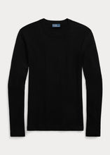 Load image into Gallery viewer, Polo Ralph Lauren - L/S Ribbed Cotton Tee in Black.