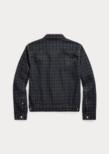 Load image into Gallery viewer, RRL - Limited Edition Jacquard Denim Jacket in Nightford Wash - back.