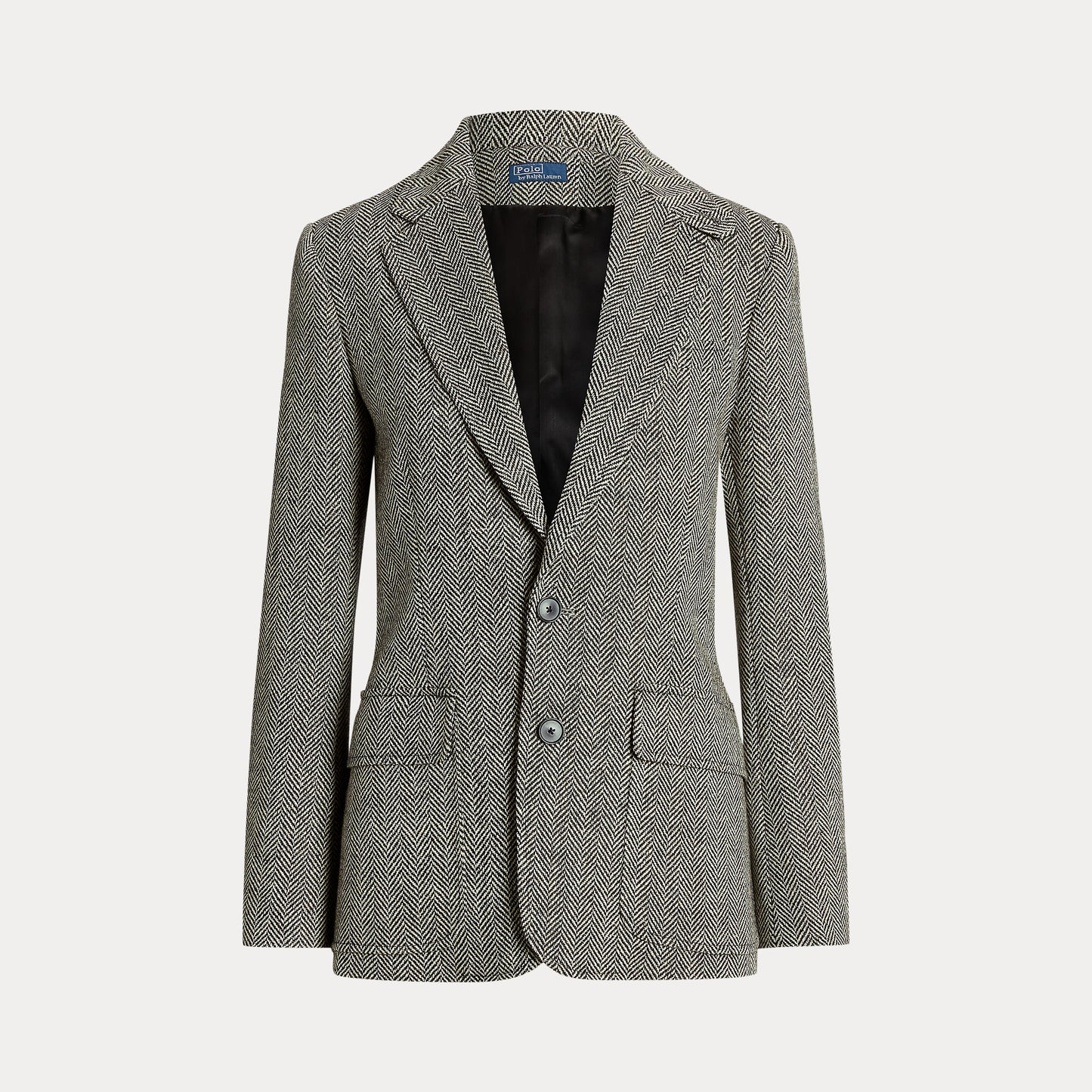 Polo Ralph Lauren - Herringbone Linen Blend Heritage Blazer in Black/Cream Herringbone.