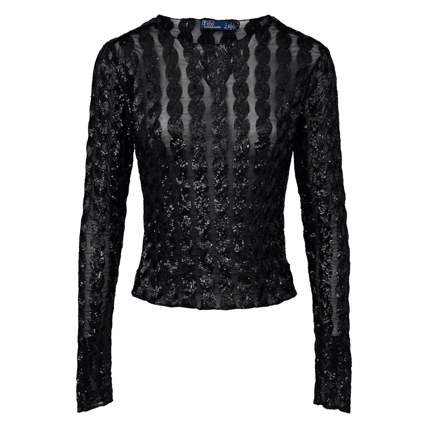 Polo Ralph Lauren - Sequin Cable Knit Topi n Black.