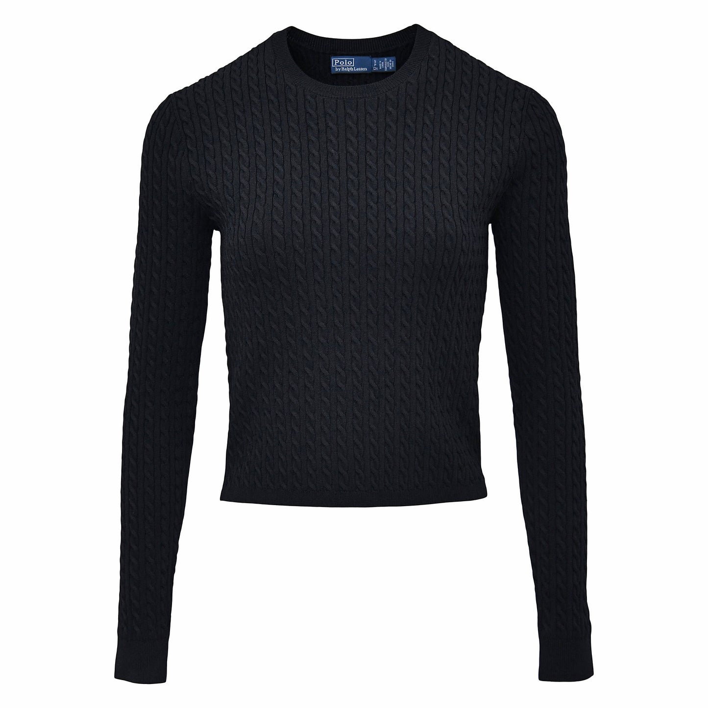 Polo Ralph Lauren - Viscose Nylon LS Crew Neck Pullover Sweater in Black.