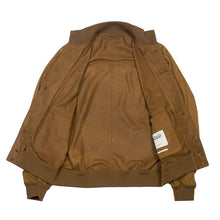 Load image into Gallery viewer, Valsta Suede Bomber Jacket in Sandal.