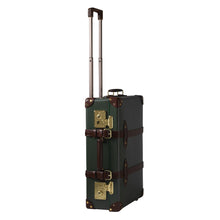 Load image into Gallery viewer, Globe-Trotter Centenary 20" Trolley case with handles extended.