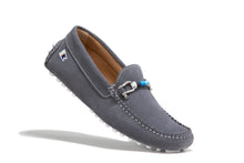 Load image into Gallery viewer, Riomar Deck Driver Slip on Loafer Stingray Grey Side.