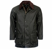 Load image into Gallery viewer, Barbour Beaufort waxed jacket in sage.