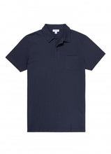 Load image into Gallery viewer, Sunspel Riviera Polo Shirt Navy.