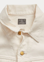 Load image into Gallery viewer, RRL - Paneled Denim Trucker Jacket in Stone Multi.