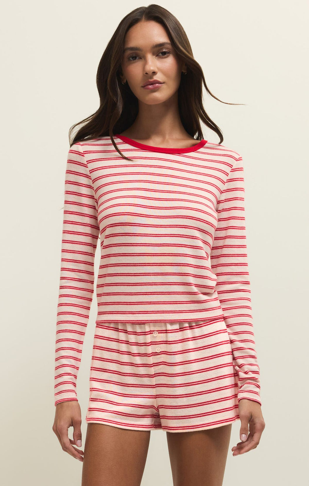 ZSupply - Red/White Striped Long Sleeve