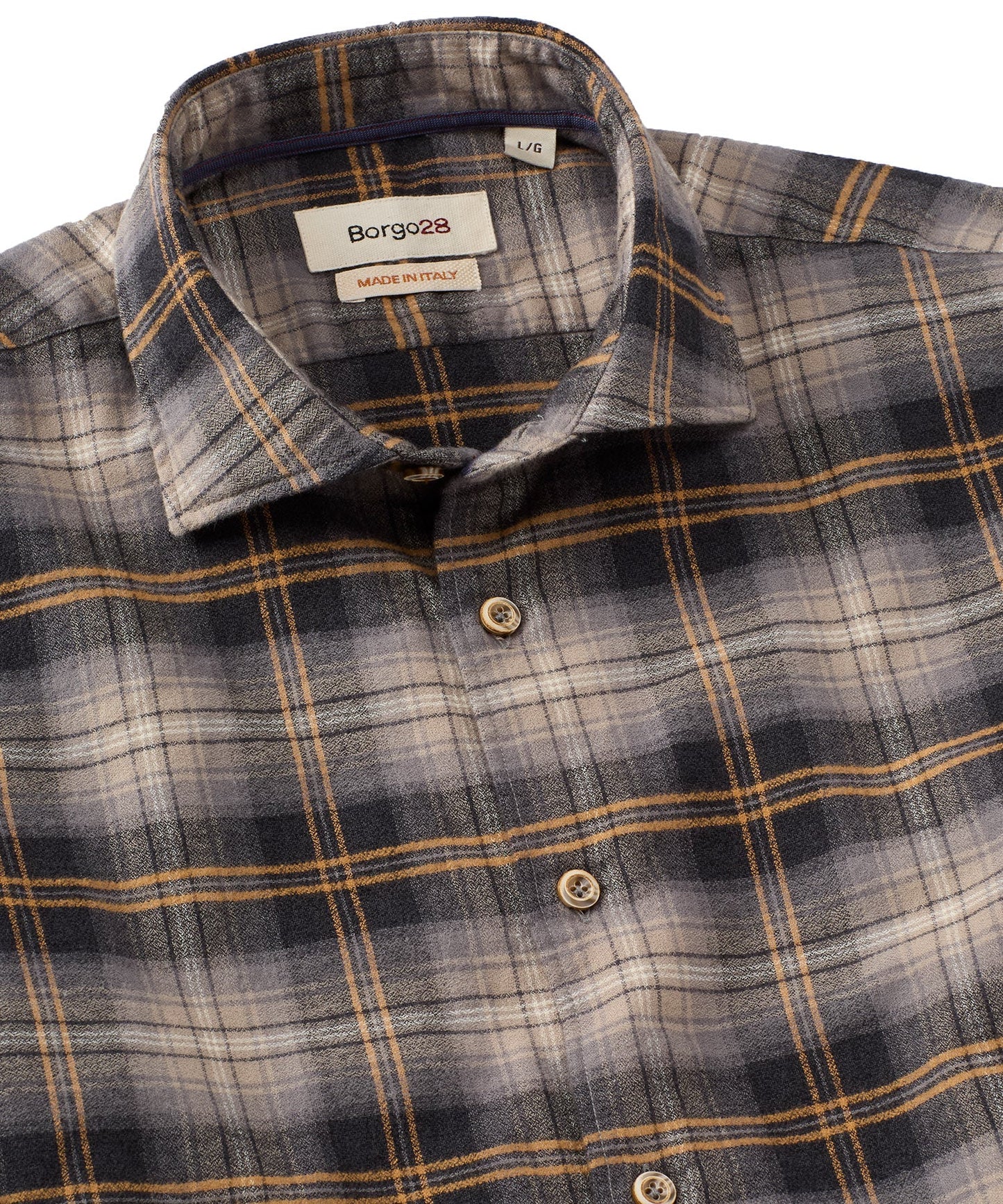 Borgo 28 - LS Brushed Big Plaid Shirt
