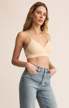 Load image into Gallery viewer, Model wearing ZSupply Kendra So Smooth Bralette in Natural Tan.
