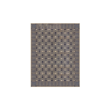 Load image into Gallery viewer, RRL Wool/Cotton Area Rug in Navy/Cream.
