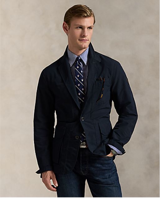 Model wearing POLO Ralph Lauren - LS Poly Nylon Pearson Sportcoat