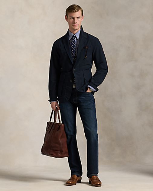 Model wearing POLO Ralph Lauren - LS Poly Nylon Pearson Sportcoat