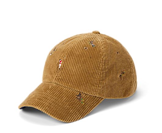 POLO Ralph Lauren -Corduroy Novelty Sport Cap w/ Duck Embroidery