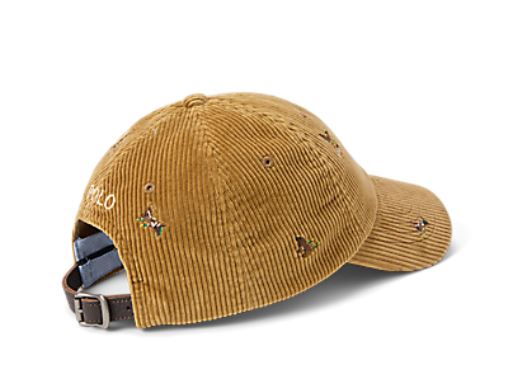 POLO Ralph Lauren -Corduroy Novelty Sport Cap w/ Duck Embroidery - back