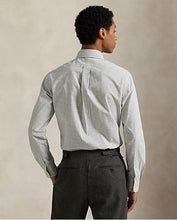 Load image into Gallery viewer, model wearing POLO Ralph Lauren - LS Cambridge Poplin Sport Shirt - Cream Multi - back
