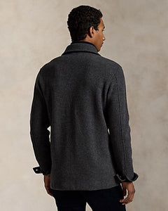 model wearing POLO Ralph Lauren - LS Brushed Double Knit Chore Jacket - back