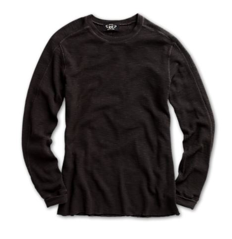 RRL - LS Textured Cotton Waffle Knit Shirt 