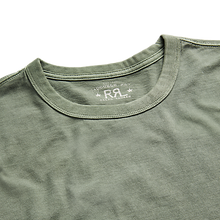 Load image into Gallery viewer, RRL - S/S Garment-Dyed Crewneck T-Shirt in Forest Green.
