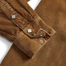 Load image into Gallery viewer, RRL - L/S Cotton/Corduroy Buffalo Western Workshirt in Faded Tan.
