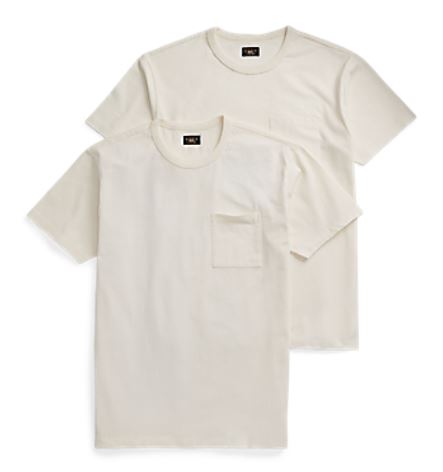 RRL - SS Cotton Jersey Knit Pocket T-Shirt (2-Pack)