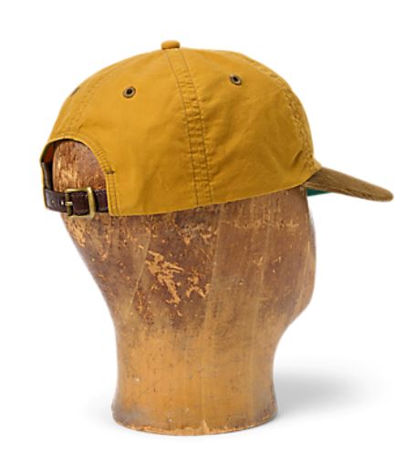 RRL- Oil Cloth/Cotton Corduroy "RRL Supply" Logo Sportsman Hat - back