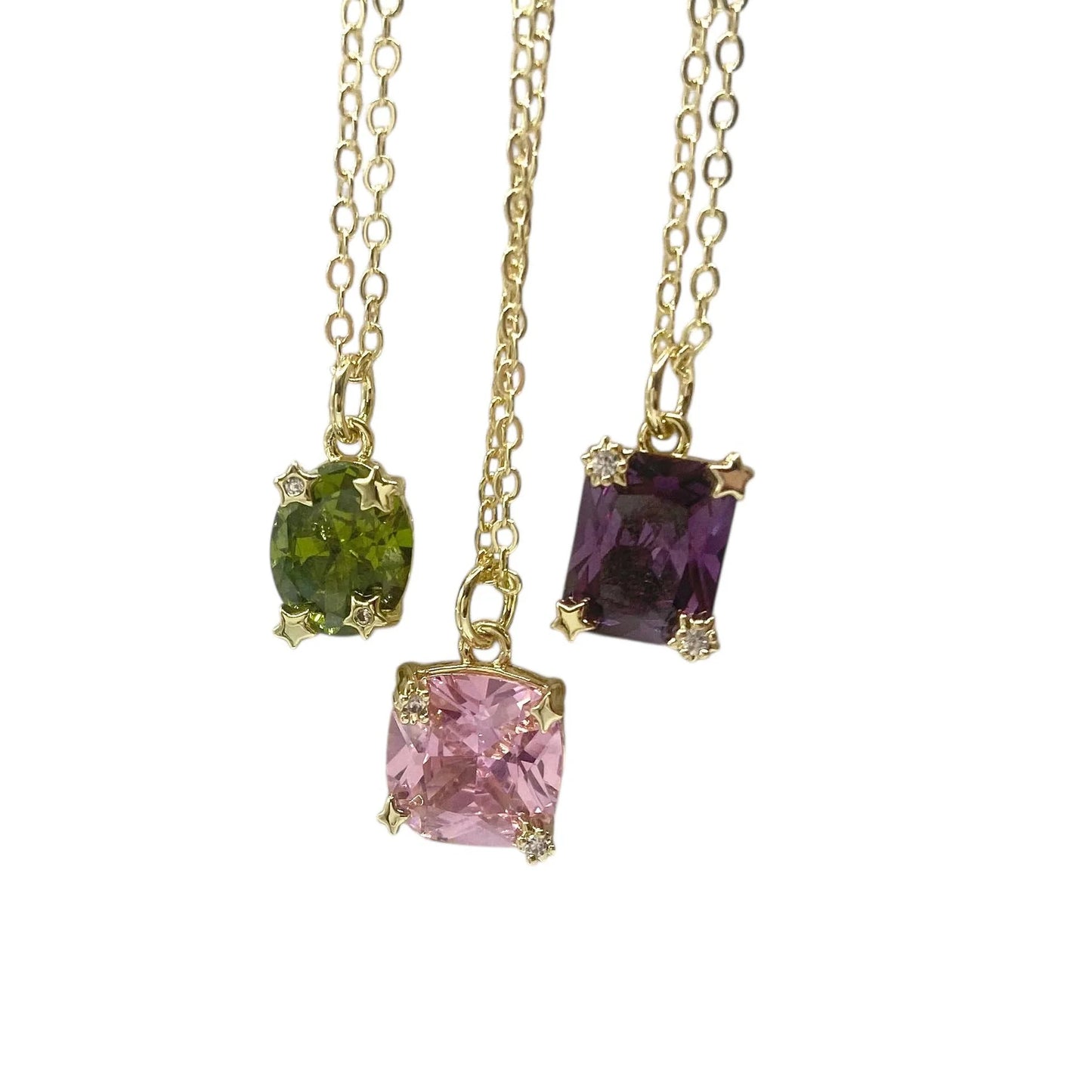 VB & CO. - Celestial Gemstone Crystal Necklace