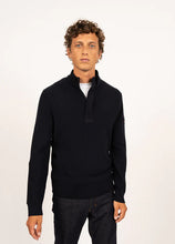 Load image into Gallery viewer, Model wearing Saint James - Loup de Mer II in Navy.
