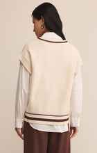 Load image into Gallery viewer, Model wearing ZSupply Fletcher Sweater Vest in Crystal - back.
