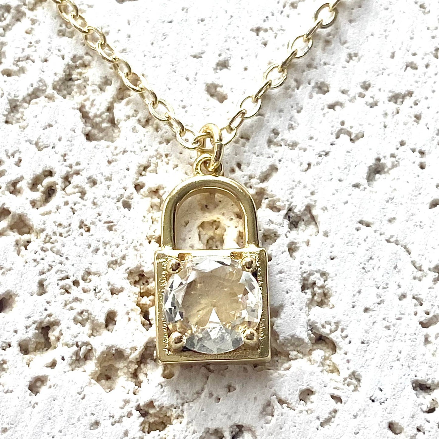 VB & CO. - Lock Crystal Necklace