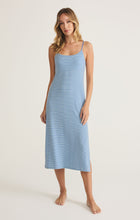 Load image into Gallery viewer, Model wearing ZSupply Sunday Rib Dress in Salt Water.
