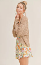 Load image into Gallery viewer, Model wearing Sadie &amp; Sage - Kona Coffee Cardigan in Tan.
