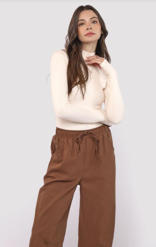 Sadie & Sage - Ronan Mock Neck Top w/ Thumbhole