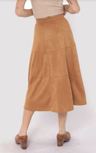 Load image into Gallery viewer, Sadie &amp; Sage - Risk Taker Faux Suede Exposed Stitch Skirt

