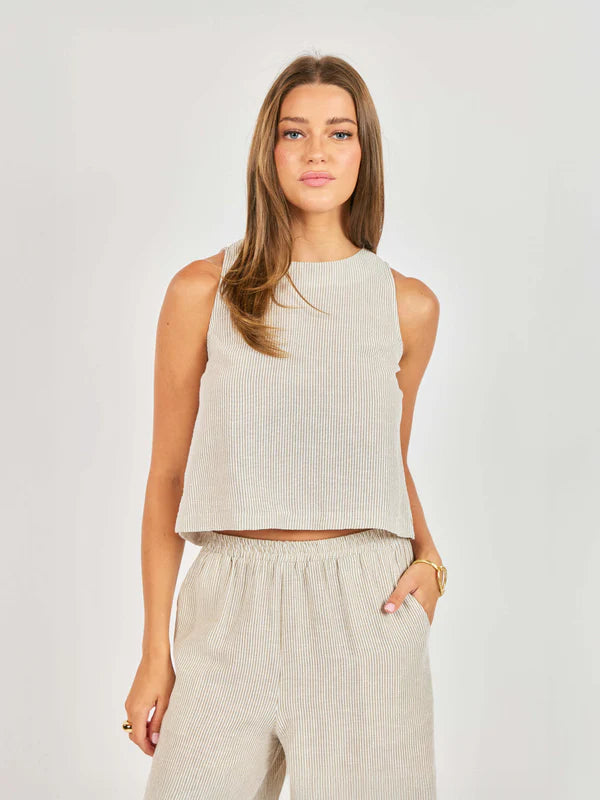 Sadie & Sage - Garden Sun Button Tank