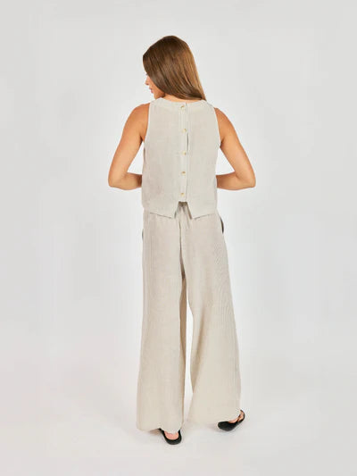 Sadie & Sage - Garden Sun Button Tank