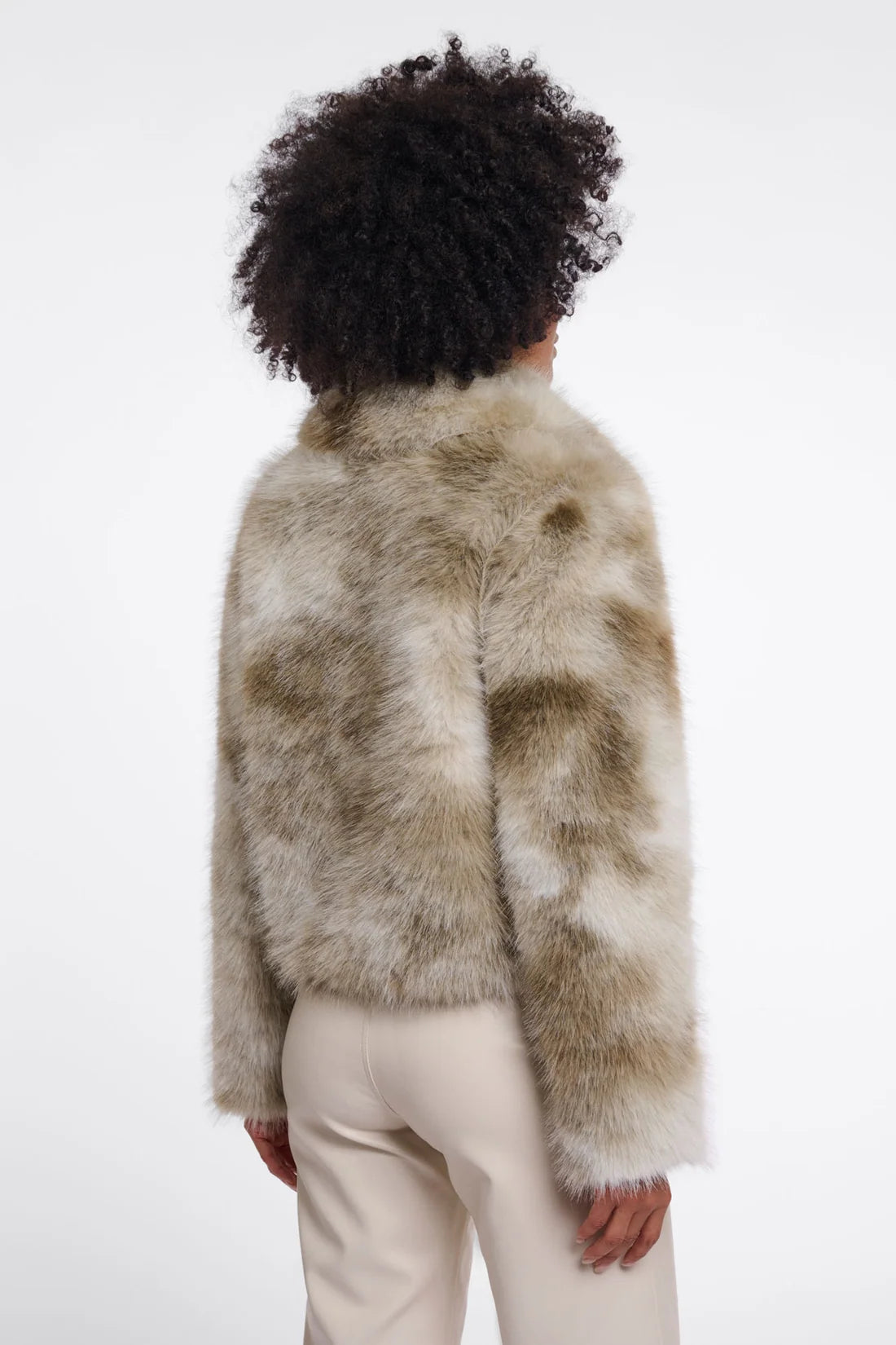 Rino & Pelle - Amine Faux Fur Jacket Basil